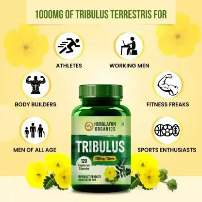 Himalayan Organics Tribulus 1000 Mg/Serve Vegetarian Capsules - Distacart
