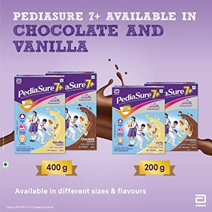Pediasure 7 Plus Oats & Almond Nutrition Drink Powder Chocolate Flavour - Distacart