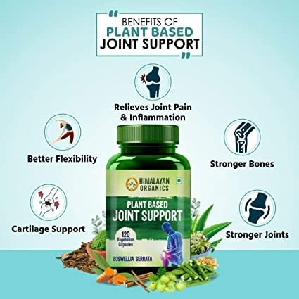 Himalayan Organics Plant Based Joint Support Vegetarian Capsules - Distacart