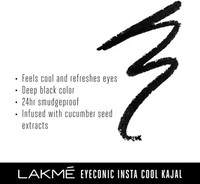 Thumbnail for Lakme Eyeconic Insta Cool Kajal - Distacart