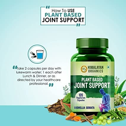 Himalayan Organics Plant Based Joint Support Vegetarian Capsules - Distacart
