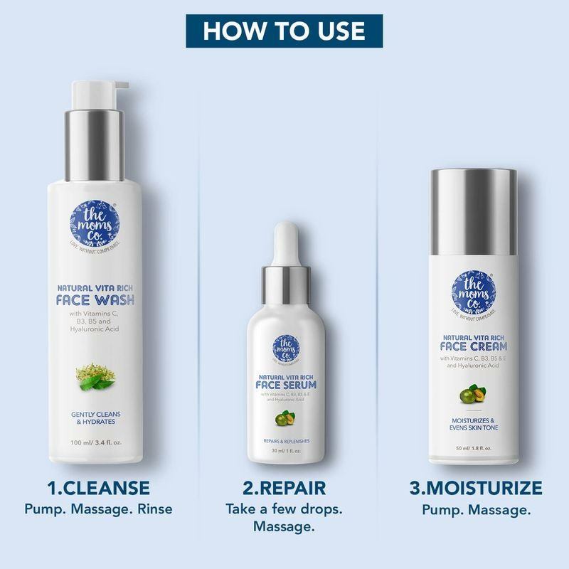 The Moms Co Natural Vita Rich Face Wash (100 Ml) - Distacart
