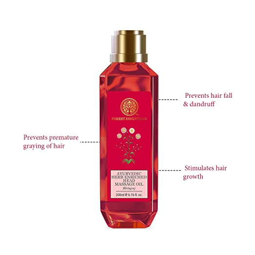 Forest Essentials Ayurvedic Herb Enriched Head Massage Oil Bhringraj - Distacart
