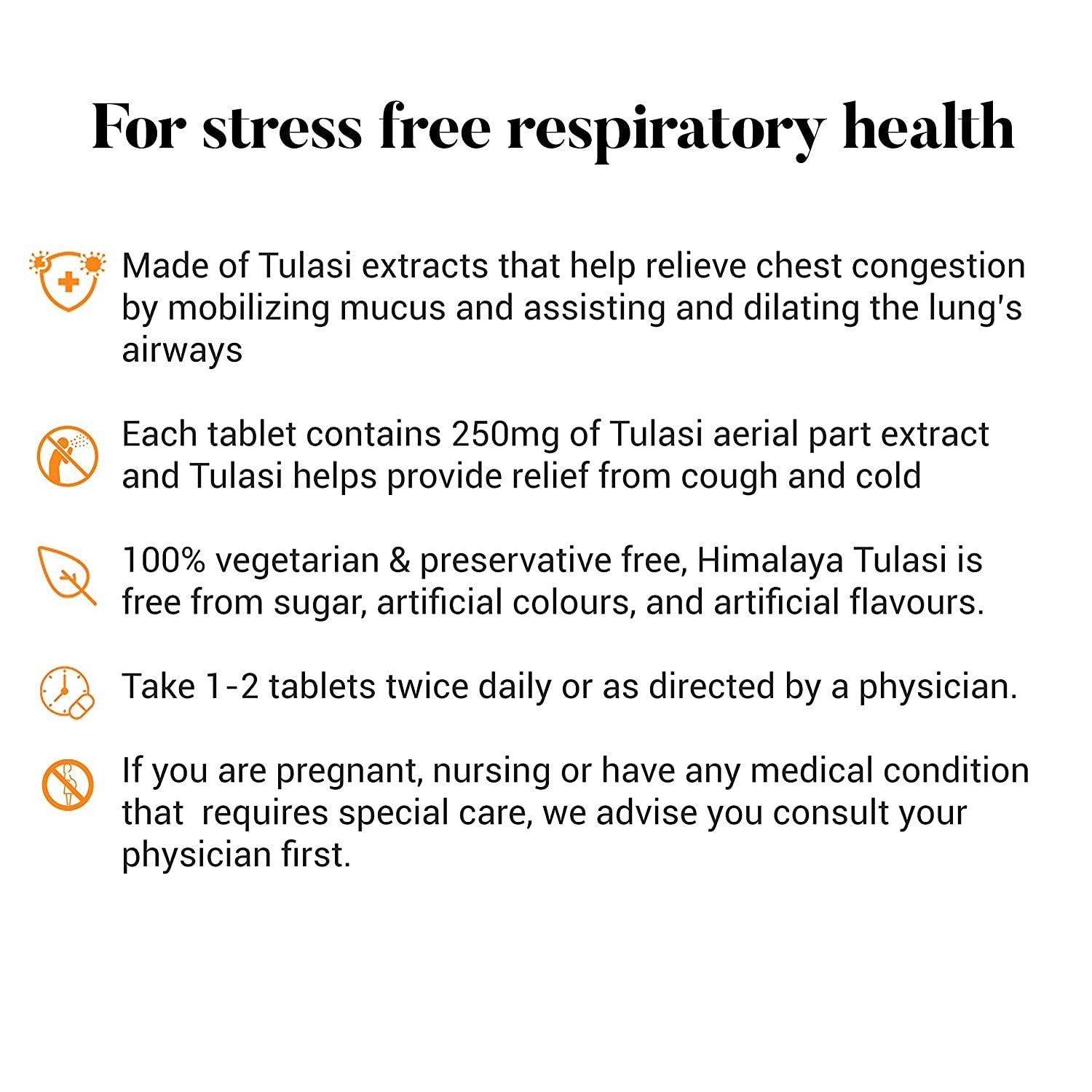 Himalaya Wellness Pure Herbs Tulasi Respiratory Wellness - 60 Tablets - Distacart