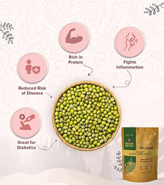 Himalayan Natives Green Gram Whole - Distacart