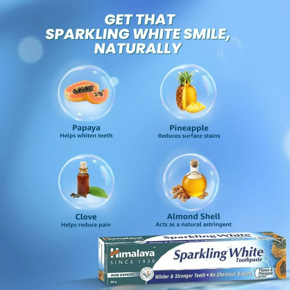 Himalaya Sparkling White Tooth Paste - Distacart