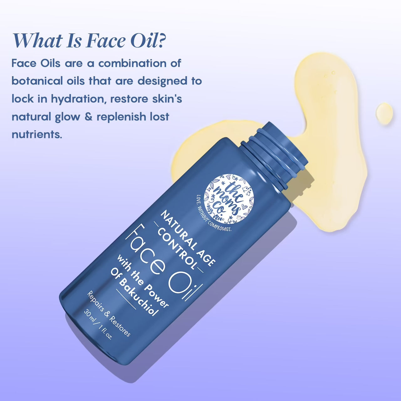 The Moms Co Natural Age Control Face Oil - Distacart