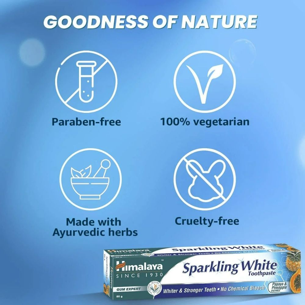 Himalaya Sparkling White Tooth Paste - Distacart
