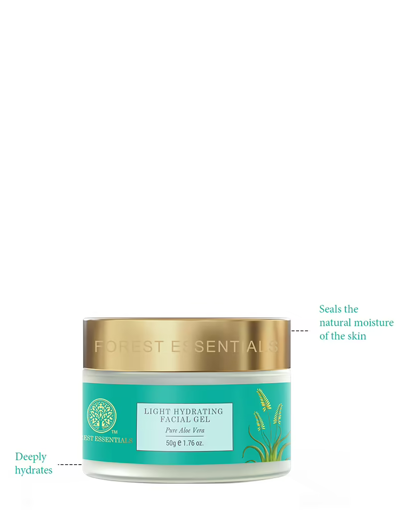 Forest Essentials Light Hydrating Moisturising Facial Gel Pure Aloe Vera - Distacart