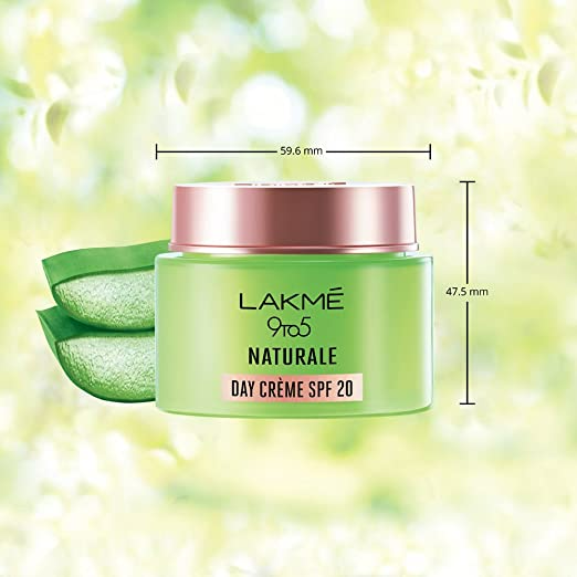 Lakme 9 To 5 Naturale Day Creme SPF 20 With Pure Aloe Vera - Distacart