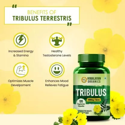 Himalayan Organics Tribulus 1000 Mg/Serve Vegetarian Capsules - Distacart