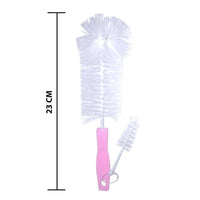 Thumbnail for Goodmunchkins Stainless Steel Feeding Bottle with Bottle Cleaning Brush/Chakku/Anti Colic Silicone Nipple Combo-(150ml,Pink) - Distacart
