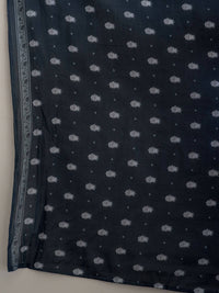 Thumbnail for Suta Navy Blue Woven Design Pure Cotton Saree - Distacart