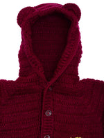 Thumbnail for Chutput Kids Maroon Coloured Solid Pullover For Baby Boys Sweater For Baby Boys - Distacart