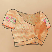 Thumbnail for Lorenvalley Fashion Orange Soft Silk Woven Design with Zari Weaving Leheriya Design Saree - Distacart
