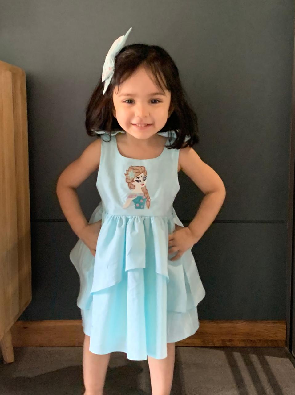ArthLife Elsa Embroidered Dress - Distacart