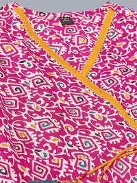 Thumbnail for Kalini Ethnic Motifs Printed Angrakha Kurta & Trousers With Dupatta - Distacart