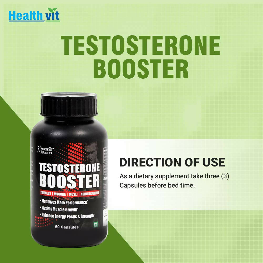 Healthvit Testosterone Booster Capsules - Distacart