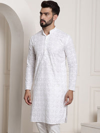 Thumbnail for Sojanya Printed Chikankari Kurta - Distacart