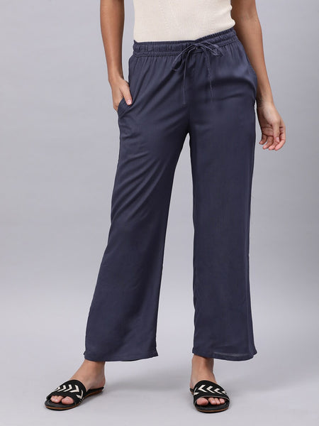 Souchii Grey Liva Ethnic Palazzos - Distacart