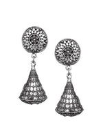 Thumbnail for Cardinal Silver-Toned Oxidised Women Jewellery Set - Distacart