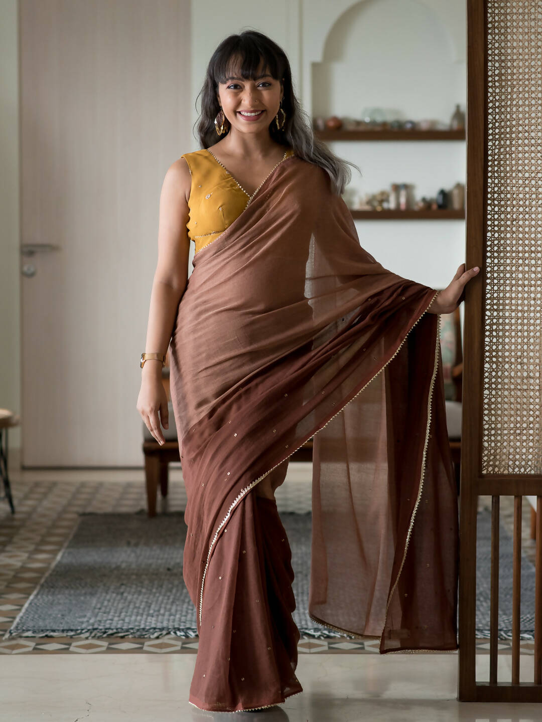 Suta Multi Color Woven Design Pure Cotton Saree - Distacart