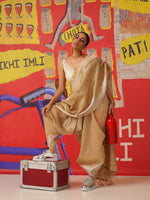 Thumbnail for Tikhi Imli Sequinned Jute Silk Saree - Distacart