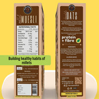 Thumbnail for Born Reborn Chocolate Oats & Millets Muesli with Jaggery - Distacart