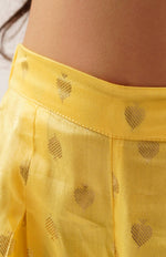 Thumbnail for Lil Drama Mehfil Yellow Co-Ordinate Set For Girls - Distacart