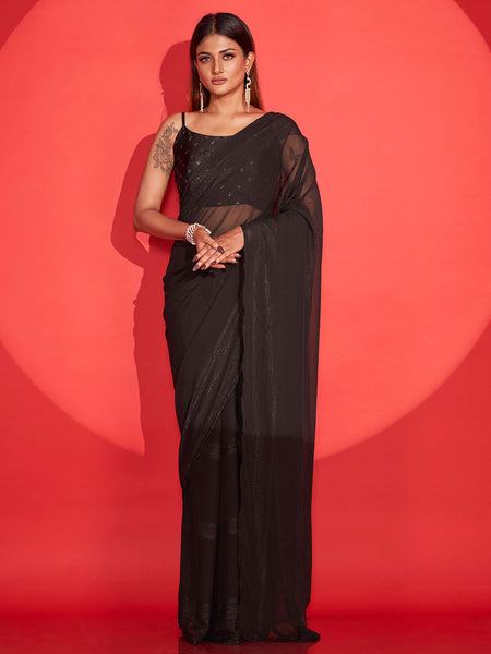 Tikhi Imli Zari Striped Saree - Distacart