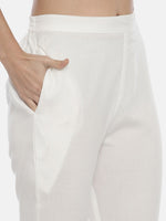 Thumbnail for Souchii Mustard Yellow & Off-White Printed Kurta with Trousers - Distacart