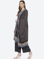 Thumbnail for Biba Women Blue Printed Kurta with Palazzos & With Dupatta - Distacart