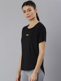 Thumbnail for MKH Women Black Dri-FIT Sports T-shirt - Distacart