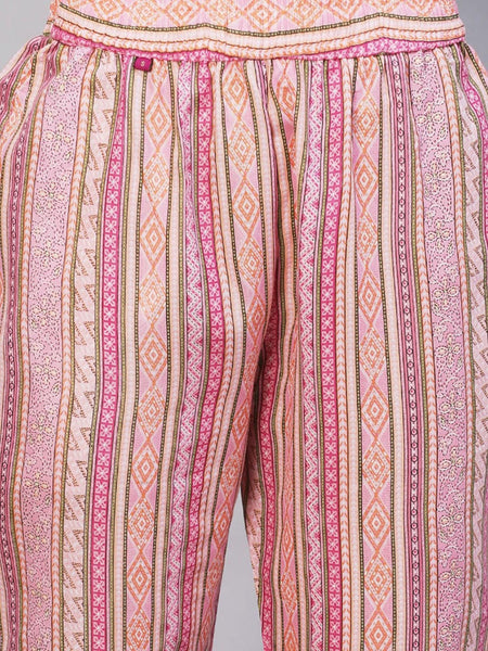 Kalini Floral Printed Regular Kurta With Trousers - Distacart