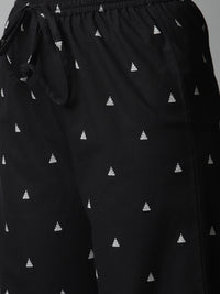 Thumbnail for Biba Women Grey Melange & Black Solid Kurta with Palazzos - Distacart