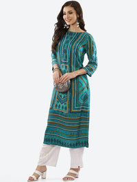 Thumbnail for Biba Women Geometric Printed Kurta - Distacart