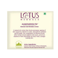 Thumbnail for Lotus Herbals Almondyouth Almond Anti-Wrinkle Cream - Distacart