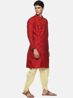 Thumbnail for Sethukrishna Men Yellow Solid Dhoti Pant - Distacart