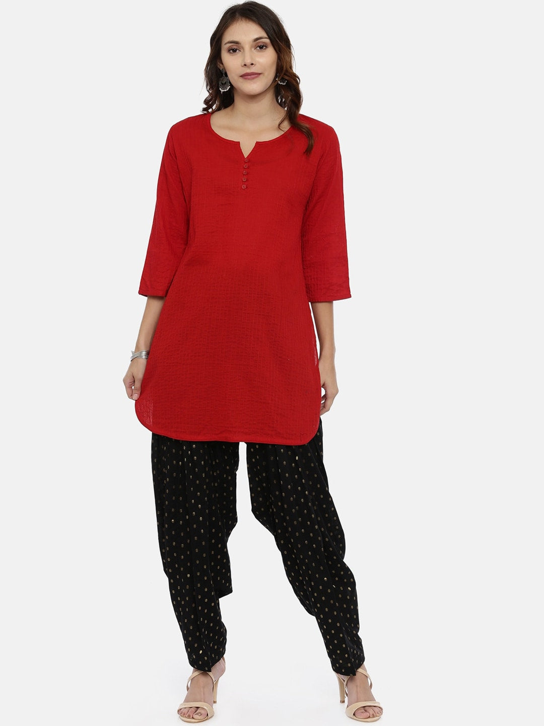 Souchii Black Woven Design Patiala - Distacart