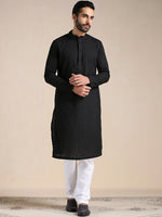 Thumbnail for Manyavar Men Embroidered Kurta with Pyjamas - Distacart