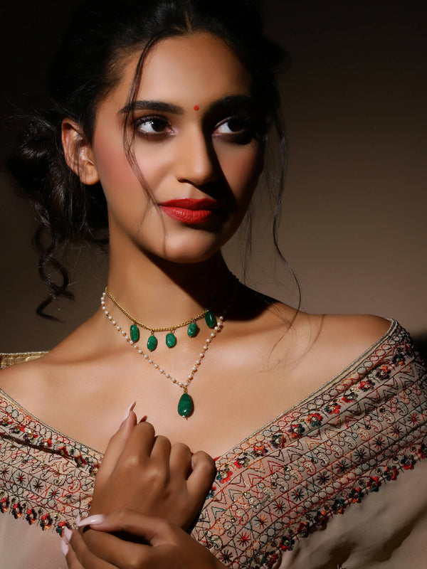 Women's Gold-Plated Necklace - Ruby Raang - Distacart