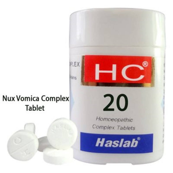 Haslab HC 20 Nux Vomica Complex Tablets - Distacart