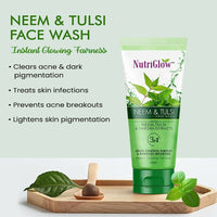 Thumbnail for NutriGlow Neem & Tulsi Face Wash - Distacart