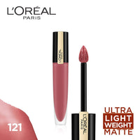 Thumbnail for L'Oreal Paris Rouge Signature Matte Liquid Lipstick - 121 I Choose - Distacart