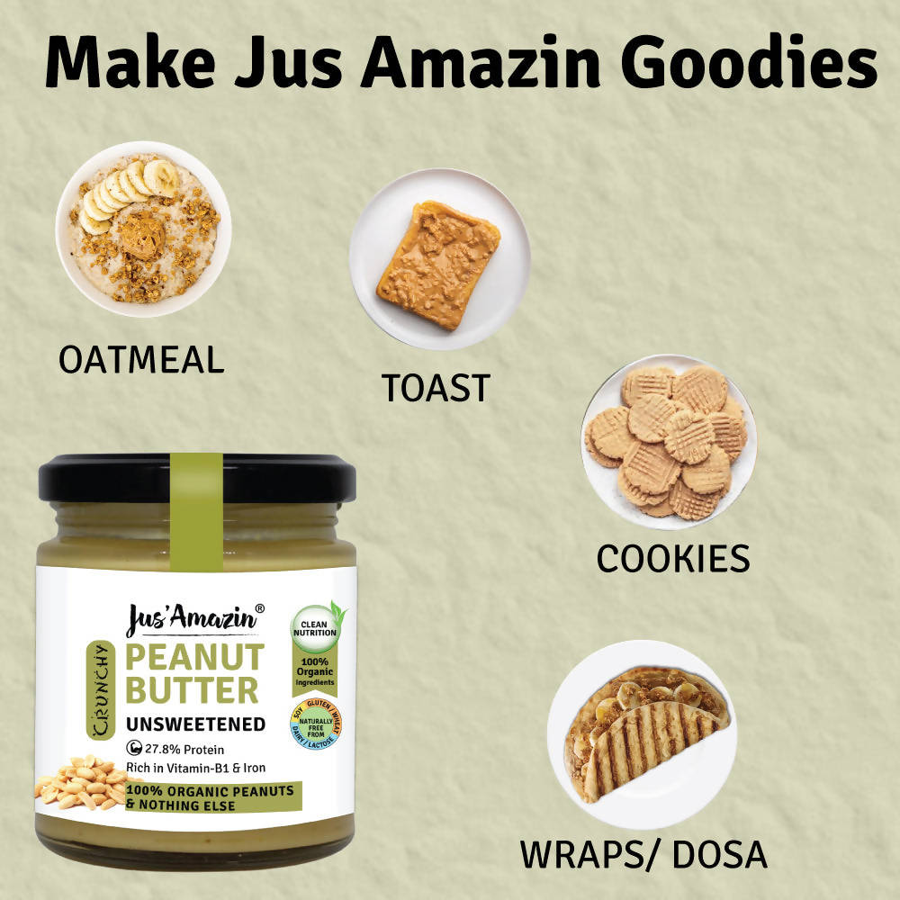 Jus Amazin Peanut Butter - Unsweetened - Distacart