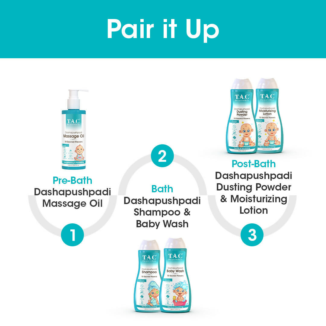 TAC - The Ayurveda Co. Dashapushpadi Ayurvedic Baby Powder For Nourishing and Rash Free Skin - Distacart