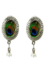 Thumbnail for Mominos Fashion Johar Kamal Oxidised Silver-Plated Brass Finish Long Necklace For Women (Silver) - Distacart