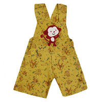 Thumbnail for Mhyssa Yellow Dungaree With Round Neck Half Sleeves Maroon Shirt Set - Distacart