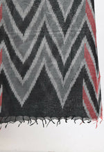 Thumbnail for Mominos Fashion Moeza Women's Handloom Cotton Ikkat Maroon/Black Dupatta - Distacart