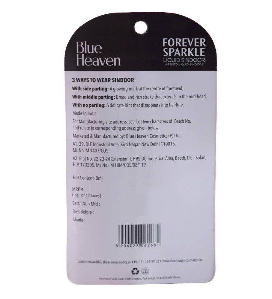 Blue Heaven Liquid Sindoor Red